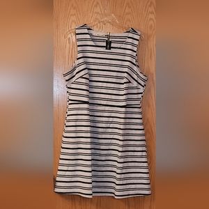 Stripped midi dress